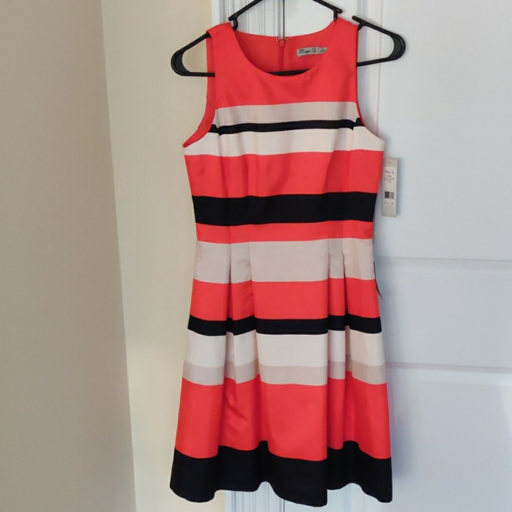 Eliza J Striped mini dress